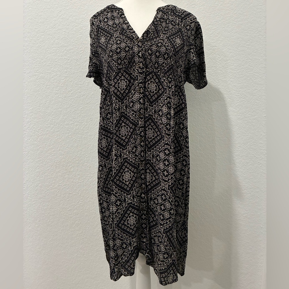Knox Rose | Black and White Patterned Dress